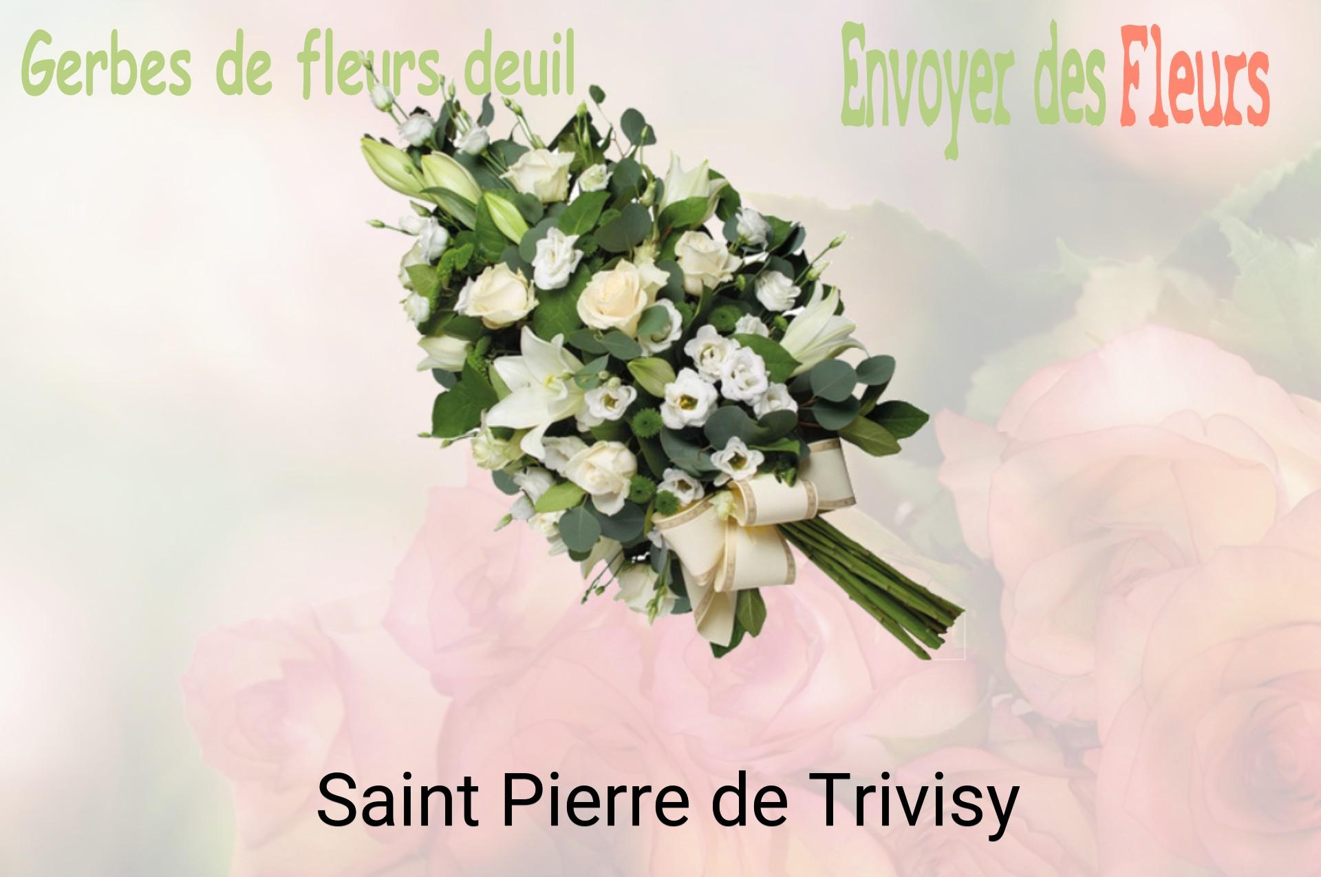 Gerbe de fleurs de deuil livrée à Saint-Pierre-de-Trivisy